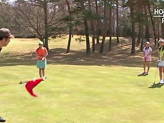 Asian Slut Takes It From Behind In A Golf Course Porn 62